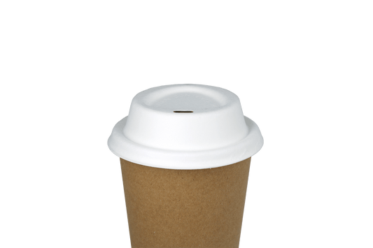 Tasse de café de couvercles de canne à sucre 80 mm bio 1500 pièces