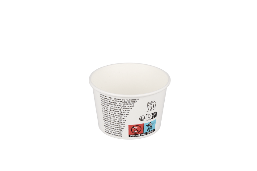 takeaware.nl IJsbekers IJsbeker 120ml Ø78mm 4oz karton wit