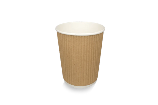 Gobelet à café 177cc 7oz Ø73mm Ripple Kraft