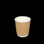 Coffee cup 120cc 4oz Ø63mm Ripple Kraft