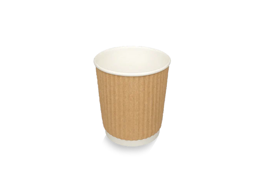 Coffee cup 120cc 4oz Ø63mm Ripple Kraft