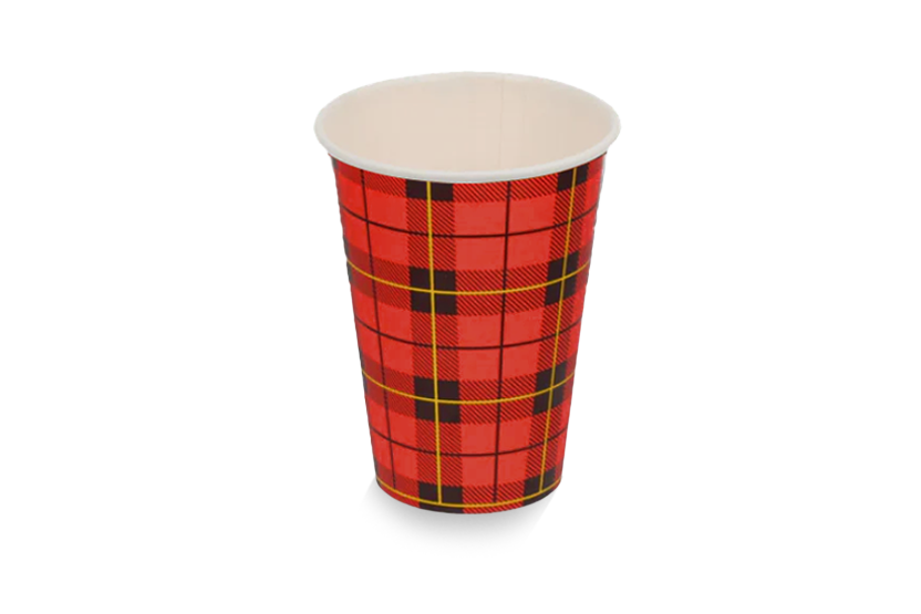 Coffee cup 180cc 7.5oz Ø70mm Tartan scotty