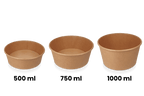 takeaware.nl Saladebakken en bowls Salade Poke Bowl 750ml 26oz Ø148mm kraft