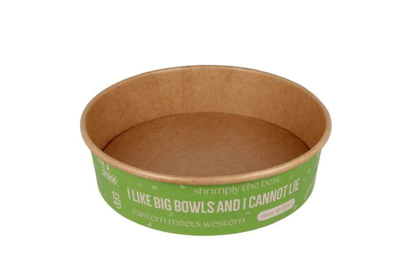 TakeAware.nl Salade Poke Bowl kraft 900ml 30oz  184mm - Dadawan custom