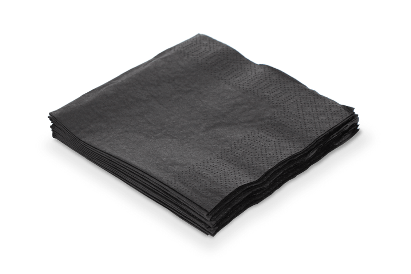 FIESTA Serviette Black 40x40cm 1/8 2 Plis 50 Pièces FIESTA Serviette Black 40x40cm 1/8 2 Plis 50 Pièces