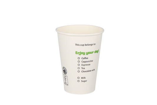 Tasse de café 180cc 7,5 oz 70 mm FSC - Bio Green -1000pcs