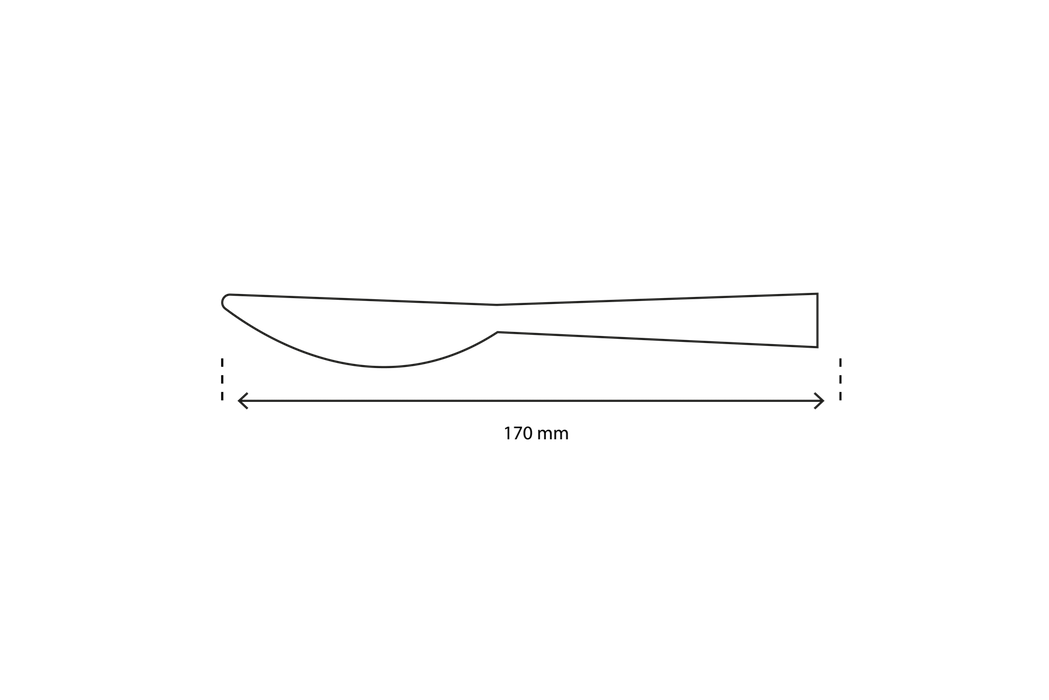 takeaware.nl Bestek Bamboe mes 170mm BIO