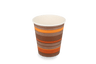 Coffee cup 300cc 10oz Ø90mm cardboard striped