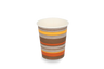 Kartonnen koffiebeker 230cc 8oz gestreept