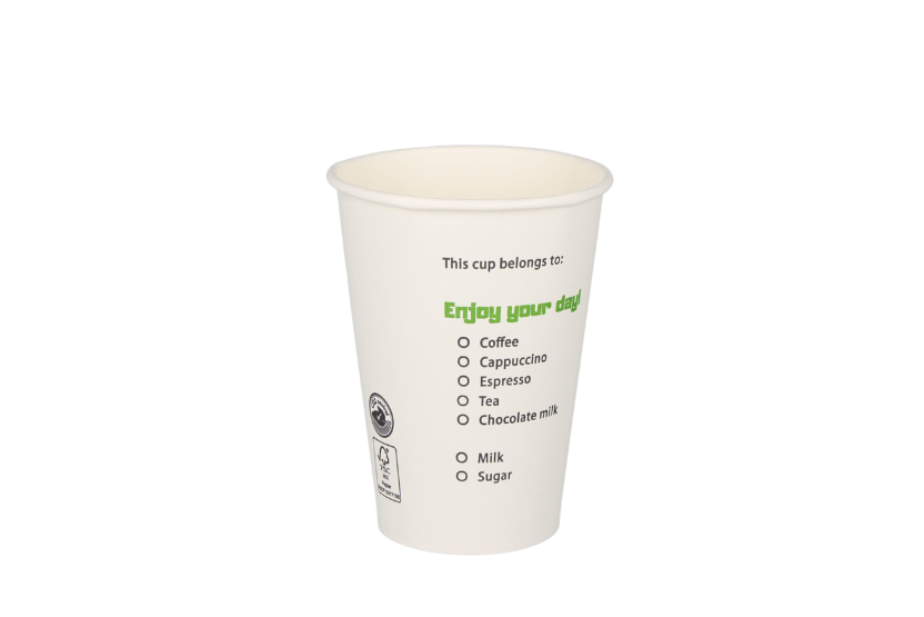 takeaware.nl Koffiebekers Koffiebeker 180cc 7.5oz BIO Green