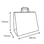 takeaware.nl Papieren tassen Papieren tassen Middel kraft 26+17x27cm gerecycled