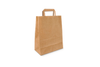 takeaware.nl Papieren tassen Papieren tasjes Klein kraft 22+10x28cm gerecycled