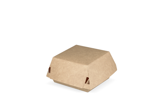 Hamburger box Small kraft/white BIO