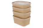 takeaware.nl Maaltijdbakken en schalen Maaltijdbak karton 650ml Kraft