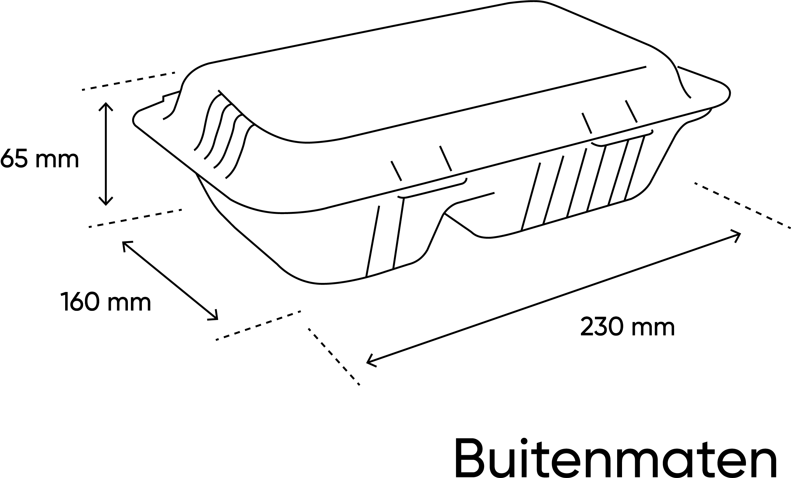 takeaware.nl Maaltijdbakken en schalen Menubox 2-vaks suikerriet BIO