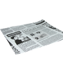 Greaseproof paper 33x30cm hamburger sheets FSC®Mix newspaper white
