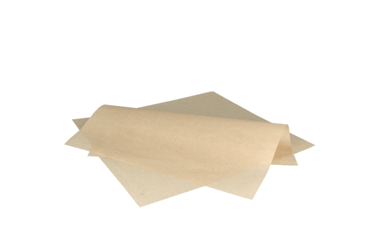 Vetvrij papier 33x30cm hamburgervellen FSC®Mix kraft