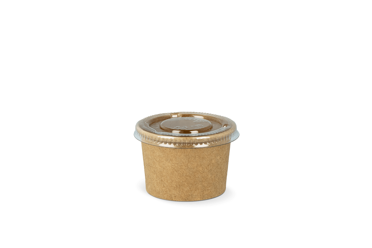 takeaware.nl Saus- en amusebakjes Kartonnen Saus Cup 1,5oz 30/45ml Ø62mm Kraft