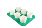 takeaware.nl Draagtray voor 6 bekers karton Ø60mm - FC Groningen custom