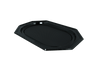 Catering tray octagonal 45cm black PET