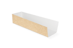 takeaware.nl Friet- en snackbakjes Zakschuiver (hotdog tray) kraft/wit BIO