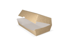 takeaware.nl Friet- en snackbakjes Hotdog box 20x10x8cm kraft/wit BIO