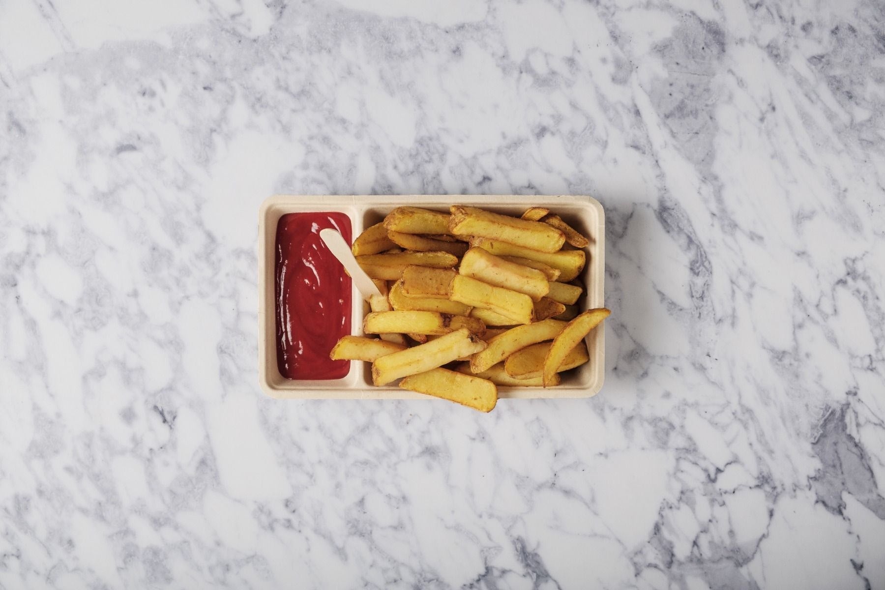 takeaware.nl Friet- en snackbakjes Frietbakjes A23 (A7+1) suikerriet BIO