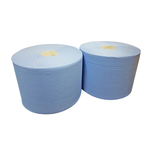 Industry Cleaning roll 2 ply 26cm 190m Blue
