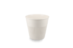 takeaware.nl Koffiebekers Herbruikbare koffiebeker 230cc 8oz geribbeld wit