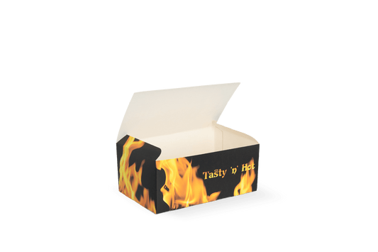 takeaware.nl Maaltijdbakken en schalen Fried Chicken box klein 14,4x8,5x6cm Tasty ’n Hot