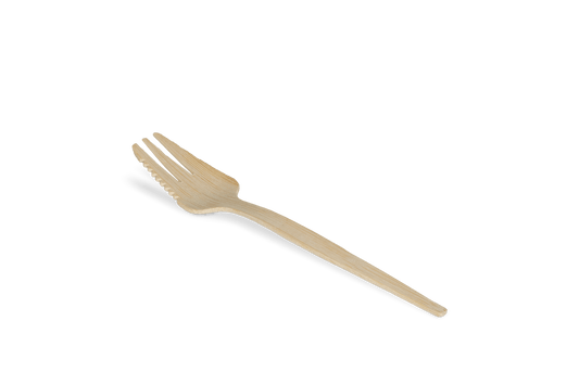 takeaware.nl Bestek Bamboe vork met tanding 120mm BIO