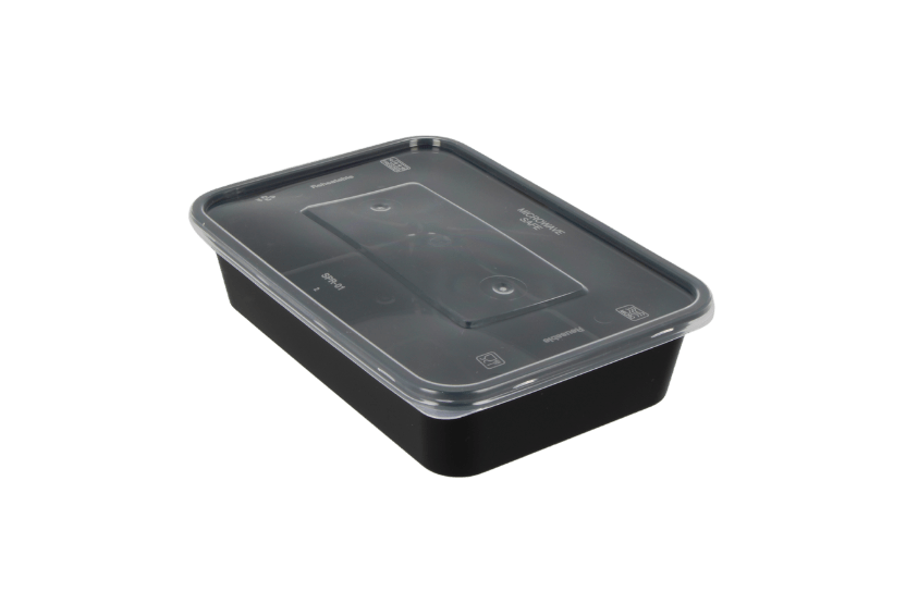 takeaware.nl Maaltijdbakken en schalen Maaltijdbak PP 500ml zwart