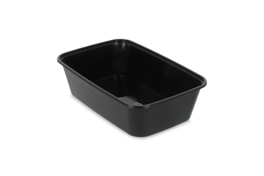 Reusable meal container 650ml black