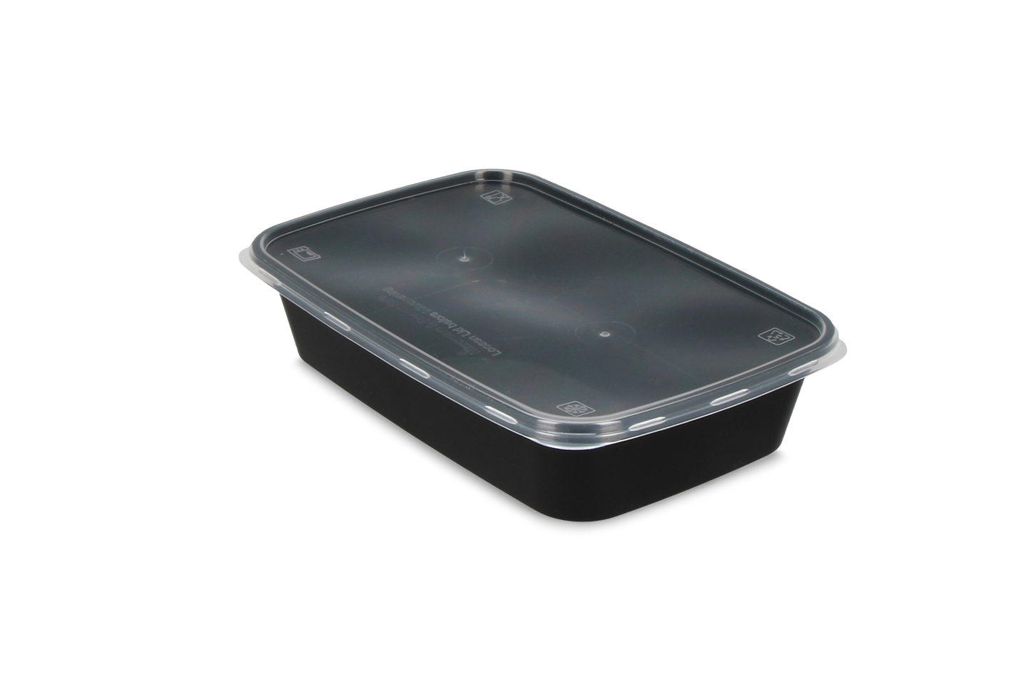 Lid meal container 500-650-750-1000ml transparent