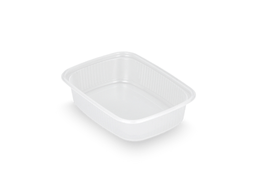 takeaware.nl Saus- en amusebakjes Salade & Saus bakjes 125ml 108mm rechthoekig transparant