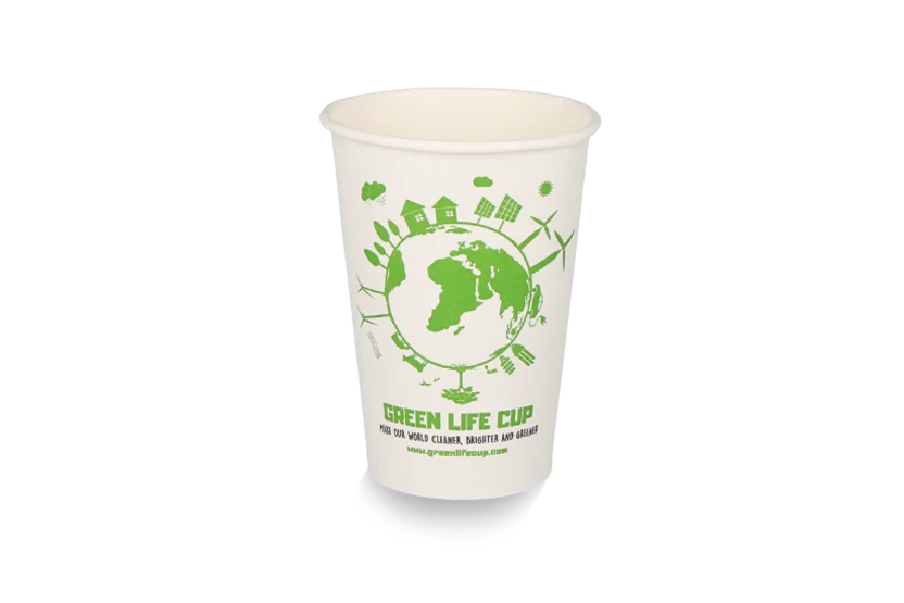 Coffee cup 180cc 7.5OZ 70mm FSC - Bio Green -1000PCS