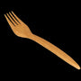 Reusable fork 180mm brown bio