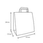 TakeAware.nl Papieren tassen Middel bubbles 80 gr. 27+17x29cm