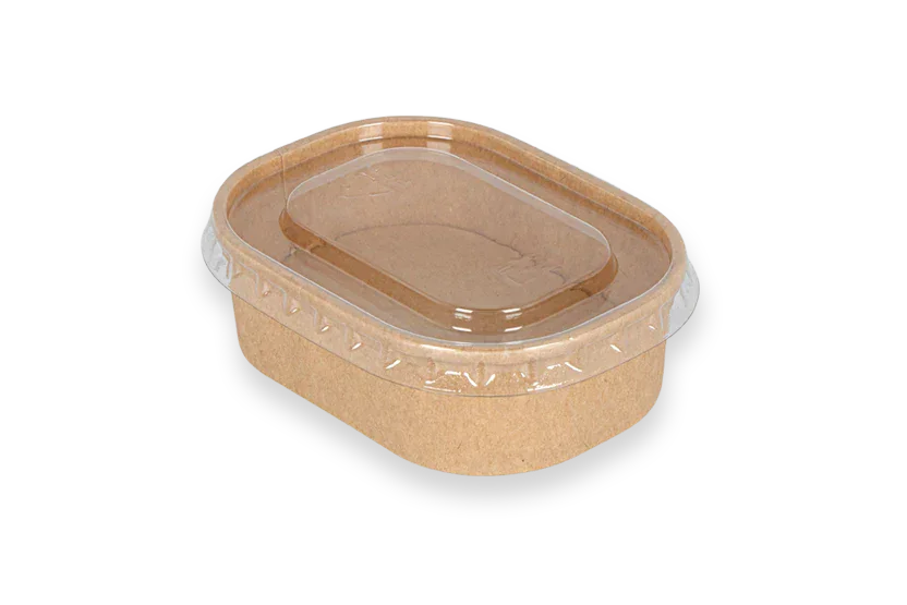 TakeAware.nl Sausbakjes 150ml 108mm rechthoekig kraft