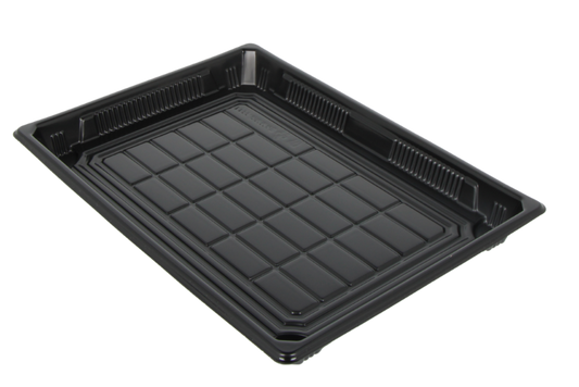 Sushi tray HP-11 + deksel 255x187x23mm Zwart