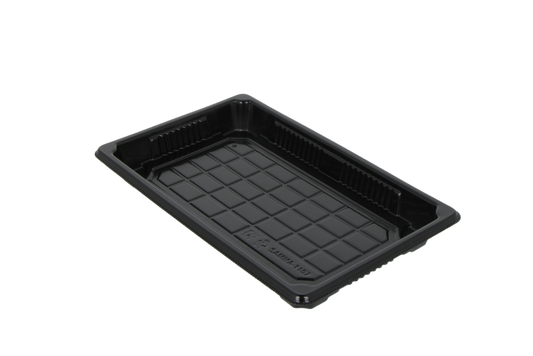 Sushi tray HP-07 + deksel 220x135x20mm Zwart