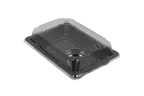 TakeAware.nl Sushi tray SY-03 + deksel 165x115x20mm Zwart
