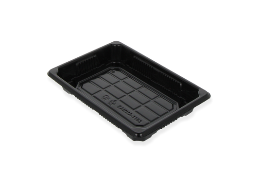 Sushi tray HP-03 + deksel 160x115x20mm Zwart