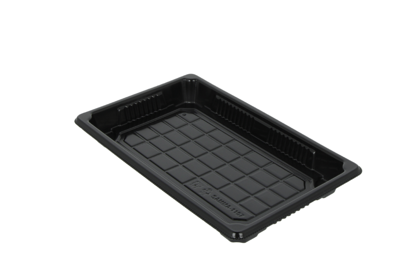 TakeAware.nl Sushi tray HP-07 + deksel 220x135x20mm Zwart