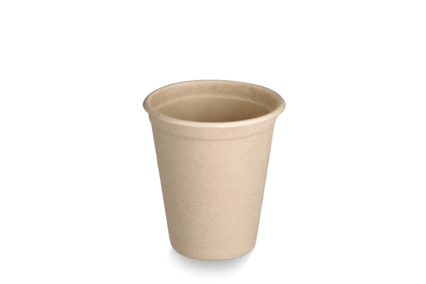 takeaware.nl Koffiebekers Koffiebeker 230cc 8oz suikerriet fiber