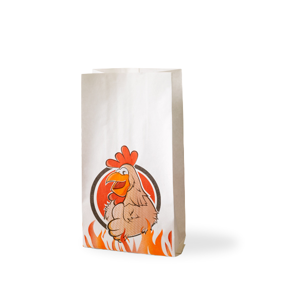 Chicken bag coated ½ 130/205x280mm