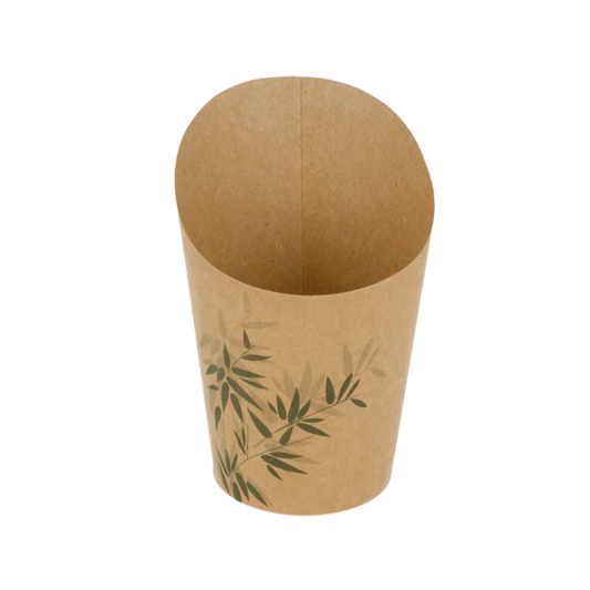 Wrap snack cup medium Kraft bamboo
