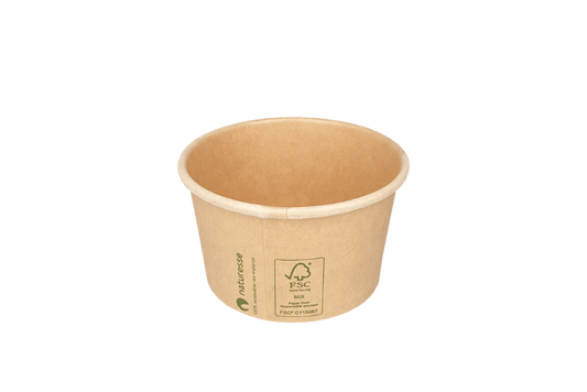 Bakje 90cc Ø75mm 3oz karton kraft BIO