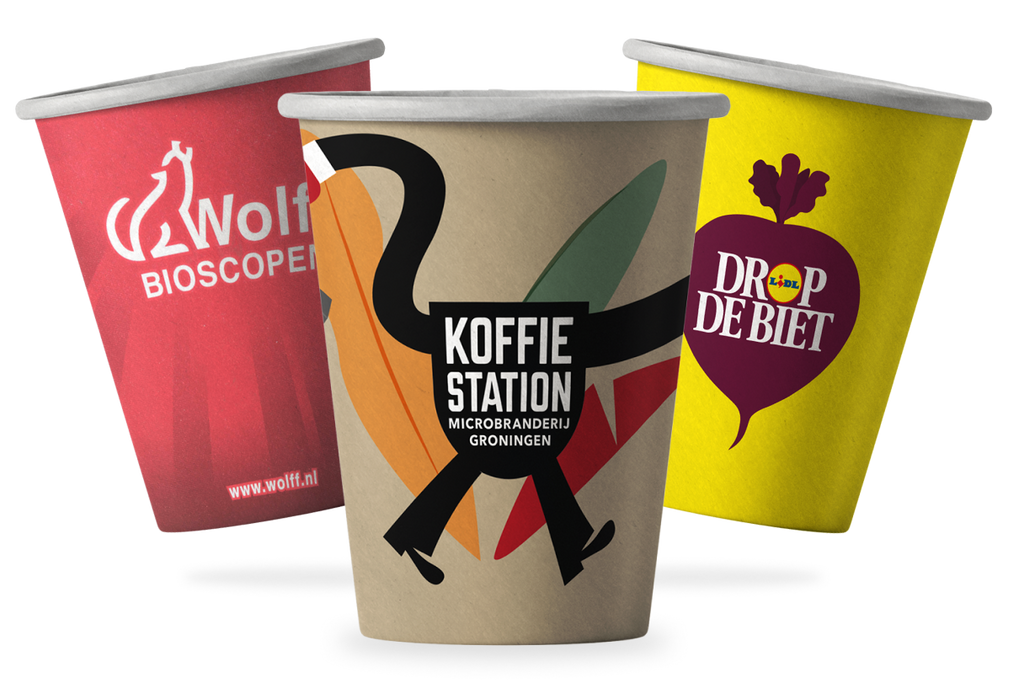 takeaware.nl Saus- en amusebakjes Bedrukte koffiebekers