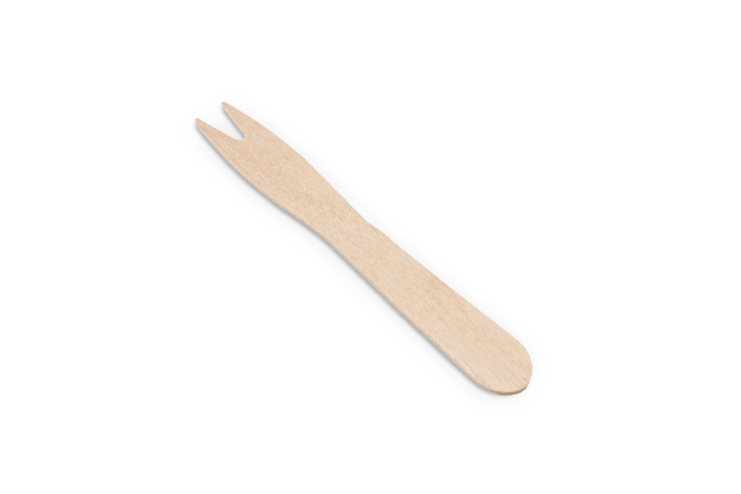 Wooden snack fork 85mm BIO